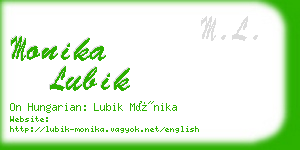 monika lubik business card